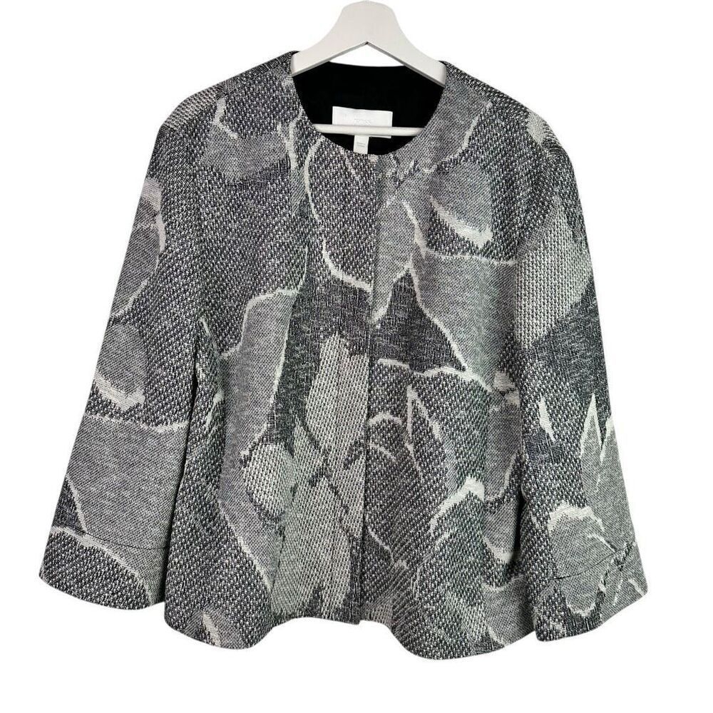 Hugo Boss Women’s size 12 Karala collarless Jacket Abstract Floral